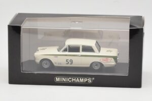 Ford Lotus Cortina Mk1 #59 J. Clark / R. Parsons Sebring 12 Hours 1964 Minichamps 1:43 400648259 Metall — bild 4 av 4