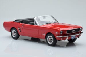 Ford Mustang Cabriolet Röd Norev 1:18 182810 Metall — bild 4 av 6