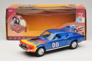 Ford Mustang Cooter's Car Dukes of Hazzard Tomy 1:18 21957P Metall — bild 6 av 6