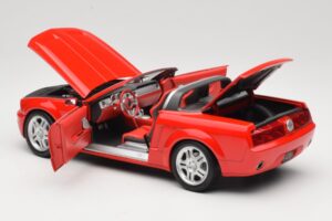 Ford Mustang S197 GT Cabriolet Röd Beanstalk Group 1:18 FOR10016R Metall — bild 5 av 8