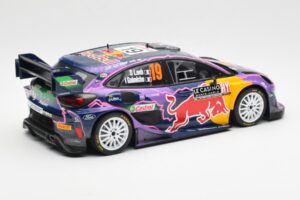 Ford Puma Rally1 #19 S. Loeb / I. Galmiche Rally Monte Carlo Winner 2022 IXO 1:18 18RMC110 Metall — bild 2 av 6