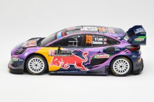Ford Puma Rally1 #19 S. Loeb / I. Galmiche Rally Monte Carlo Winner 2022 IXO 1:18 18RMC110 Metall — bild 3 av 6