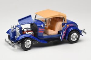 Ford Roadster Street Rod Blå with Fire Road Signature 1:18 92249 Metall — bild 2 av 8