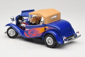 Ford Roadster Street Rod Blå with Fire Road Signature 1:18 92249 Metall — bild 5 av 8