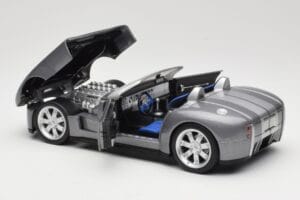 Shelby Cobra Cabriolet Grey Metallic Hot Wheels 1:18 G7220 Metall — bild 5 av 8