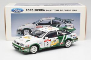 Ford Sierra RS Cosworth #8 D. Auriol / B. Occelli Rally Tour de Corse 1988 AUTOart 1:18 88812 Metall — bild 8 av 8
