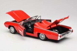 Ford Thunderbird Cabriolet Röd Anson 1:18 30334 Metall — bild 5 av 8