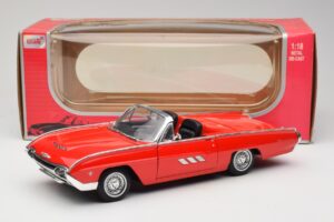 Ford Thunderbird Cabriolet Röd Anson 1:18 30334 Metall — bild 8 av 8