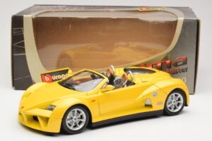 Giugiaro Prima Speedster Gul Bburago 1:18 33334013 Metall — bild 8 av 8