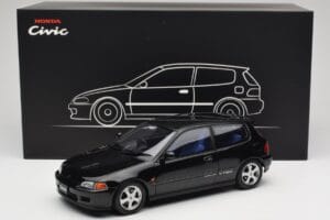 Honda Civic SiR II EG6 VTEC Svart LCD 1:18 LCD18018-BL Metall — bild 9 av 9
