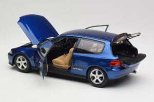 Honda Civic SiR II EG6 VTEC Blå LCD 1:18 LCD18018-BU Metall — bild 5 av 9