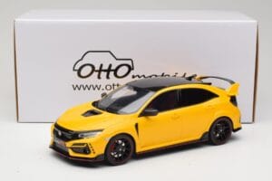 Honda Civic Type R FK8 Euro Spec Gul Otto 1:18 OT1111 Resin — bild 6 av 6