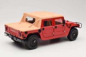 Hummer H1 Soft Top Röd Exoto 1:18 01805 Metall — bild 3 av 8