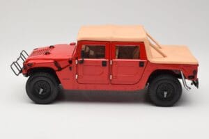 Hummer H1 Soft Top Röd Exoto 1:18 01805 Metall — bild 4 av 8