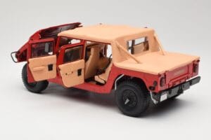 Hummer H1 Soft Top Röd Exoto 1:18 01805 Metall — bild 5 av 8