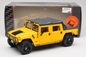Hummer H1 Soft Top Gul Maisto 1:18 56041 Metall — bild 8 av 8
