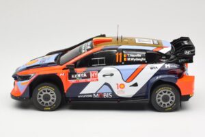 Hyundai i20 N Rally1 WRC Hybrid #11 T. Neuville / M. Wydaeghe Safari Rally Kenya 2024 IXO 1:18 18RMC208 Metall — bild 3 av 6