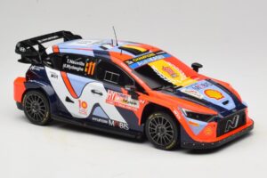 Hyundai i20 N Rally1 #11 T. Neuville / M. Wydaeghe Rally Japan WRC World Champion 2024 IXO 1:18 18RMC228 Metall — bild 4 av 6