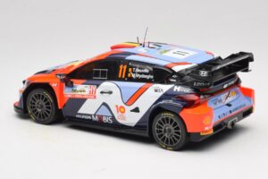 Hyundai i20 N Rally1 #11 T. Neuville / M. Wydaeghe Rally Japan WRC World Champion 2024 IXO 1:18 18RMC228 Metall — bild 5 av 6