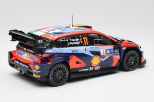 Hyundai i20 N Rally1 WRC #11 T. Neuville / M. Wydaeghe Central European Rally Winner 2023 IXO 1:18 18RMC193 Metall — bild 2 av 6