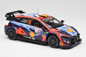 Hyundai i20 N Rally1 WRC #11 T. Neuville / M. Wydaeghe Central European Rally Winner 2023 IXO 1:18 18RMC193 Metall — bild 4 av 6