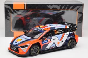 Hyundai i20 N Rally1 #11 T. Neuville / M. Wydaeghe Rally Sweden 2024 IXO 1:18 18RMC201 Metall — bild 6 av 6