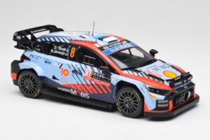 Hyundai i20 N Rally1 WRC #8 O. Tänak / M. Järveoja Rally Monte Carlo Night Version 2024 IXO 1:18 18RMC195 Metall — bild 4 av 6