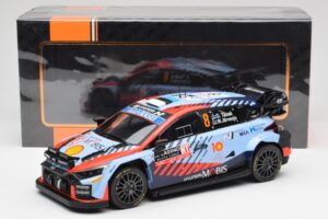 Hyundai i20 N Rally1 WRC #8 O. Tänak / M. Järveoja Rally Monte Carlo Night Version 2024 IXO 1:18 18RMC195 Metall — bild 6 av 6