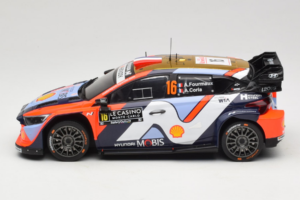 Hyundai i20 N WRC #16 A. Fourmaux / A. Coria Rally Monte Carlo 2025 IXO 1:18 18RMC230A Metall — bild 3 av 6