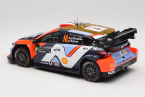 Hyundai i20 N WRC #16 A. Fourmaux / A. Coria Rally Monte Carlo 2025 IXO 1:18 18RMC230A Metall — bild 5 av 6