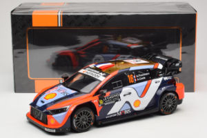 Hyundai i20 N WRC #16 A. Fourmaux / A. Coria Rally Monte Carlo 2025 IXO 1:18 18RMC230A Metall — bild 6 av 6
