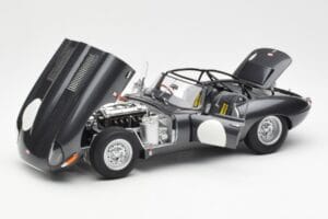 Jaguar E-Type Series 1 Coupe Lightweight Mörkgrå AUTOart 1:18 73647 Metall — bild 2 av 8