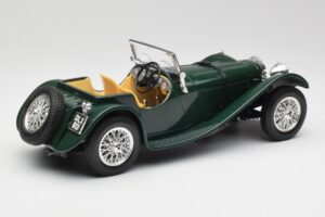 Jaguar SS 100 Roadster Grön Bburago 1:18 3006 Metall — bild 3 av 8