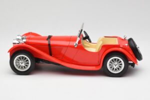 Jaguar SS 100 Röd Bburago 1:18 3006-M1 Metall — bild 4 av 8