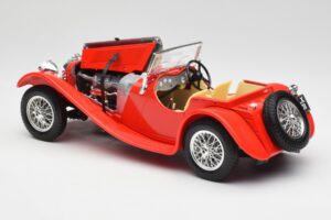 Jaguar SS 100 Röd Bburago 1:18 3006-M1 Metall — bild 5 av 8