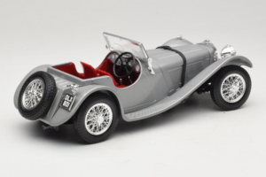 Jaguar SS100 Silver Bburago 1:18 3006-M2 Metall — bild 2 av 6
