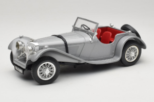 Jaguar SS100 Silver Bburago 1:18 3006-M2 Metall