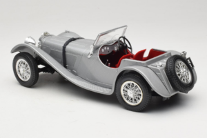 Jaguar SS100 Silver Bburago 1:18 3006-M2 Metall — bild 5 av 6