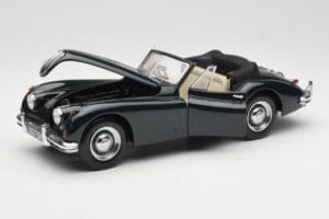 Jaguar XK140 Drophead Coupe Svart Sun Star 1:18 2802 Metall — bild 2 av 8