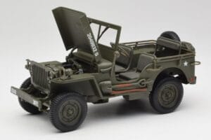 Jeep Willys Militär Grön Gate 1:18 1061 Metall — bild 2 av 8