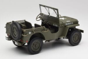 Jeep Willys Militär Grön Gate 1:18 1061 Metall — bild 3 av 8