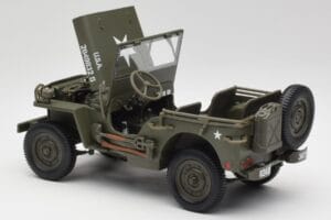 Jeep Willys Militär Grön Gate 1:18 1061 Metall — bild 5 av 8