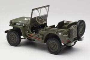 Jeep Willys Militär Grön Gate 1:18 1061 Metall — bild 7 av 8