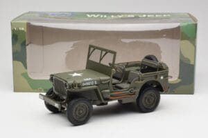 Jeep Willys Militär Grön Gate 1:18 1061 Metall — bild 8 av 8