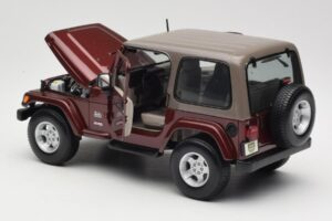 Jeep Wrangler TJ Sahara Röd Maisto 1:18 31662 Metall — bild 5 av 8