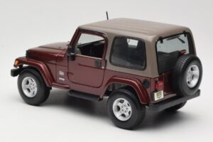 Jeep Wrangler TJ Sahara Röd Maisto 1:18 31662 Metall — bild 7 av 8