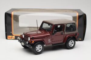 Jeep Wrangler TJ Sahara Röd Maisto 1:18 31662 Metall — bild 8 av 8