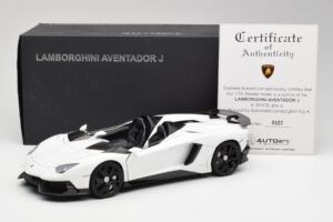 Lamborghini Aventador J Vit AUTOart 1:18 74674 Metall — bild 8 av 8