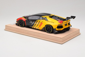 Lamborghini Aventador Liberty Walk Infinite Svart Gul Timothy & Pierre 1:18 REMC035 Metall — bild 5 av 7
