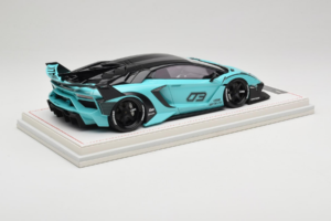 Lamborghini Aventador Liberty Walk LB-Silhouette WORKS GT Evo Mintgrön IVY 1:18 REMC001 Resin — bild 3 av 7